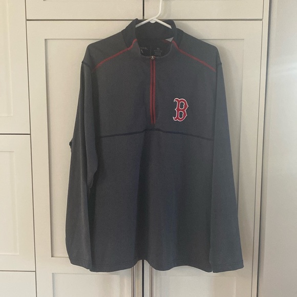 Antigua MLB Quarter Zip Sweater - Boston Red Sox - Picture 1 of 6